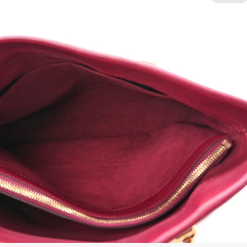 Authentic LV Brown and Red Monogram Tote - Picture 4 of 5